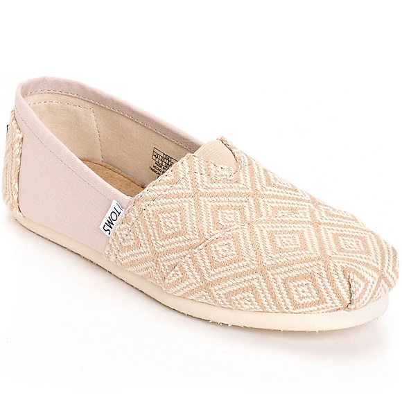 Toms Shoes - TOMS Classic Woven Whisper Diamond size 8.5 Flats
